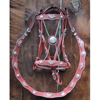 PU Leather Horse Halter with Adjustable Metal Buckle