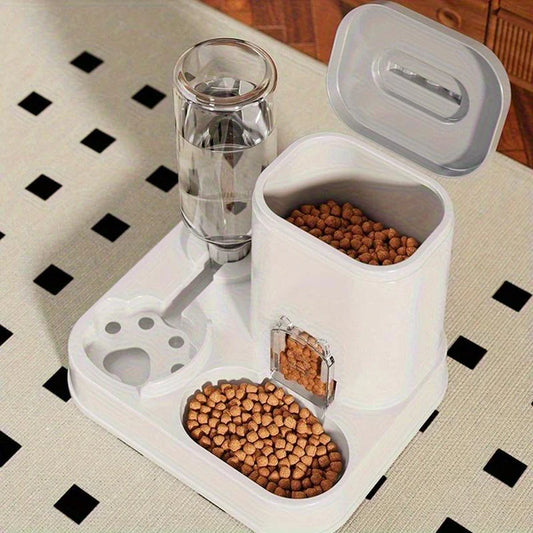 Automatic Pet Water Dispenser with Integrated Bowl