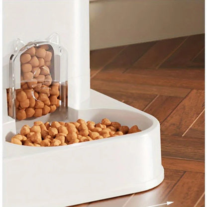 Automatic Pet Water Dispenser with Integrated Bowl