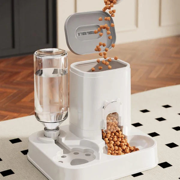 Automatic Pet Water Dispenser with Integrated Bowl
