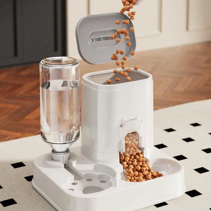 Automatic Pet Water Dispenser with Integrated Bowl