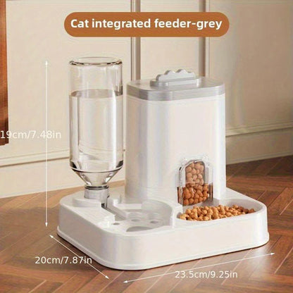 Automatic Pet Water Dispenser with Integrated Bowl