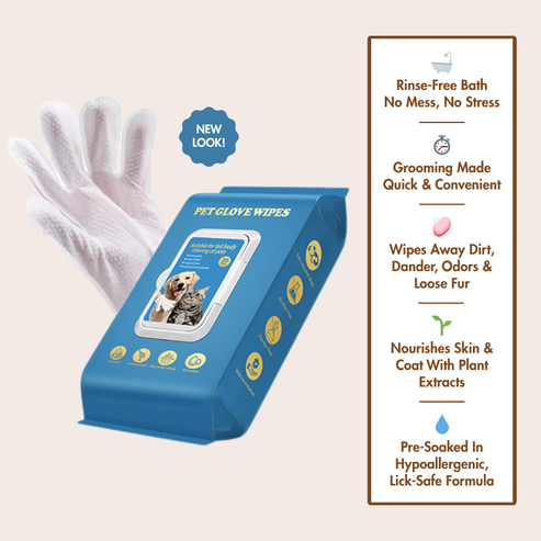 Pet Grooming Glove Wipes