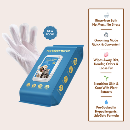 Pet Grooming Glove Wipes