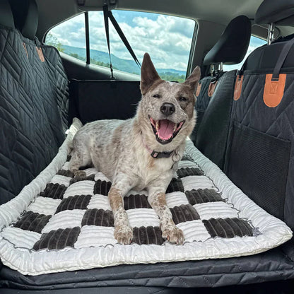 6-in-1 Waterproof Dog Car Seat Cover with Mesh Window